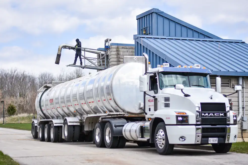 Truck loading at a storage facility